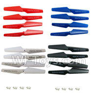 SYMA X5S X5SW X5SC Parts-03 Main blades(16pcs)-(Red,Blue,White,Black color) For SYMA X5S X5SC X5SC Quadcopter UFO parts